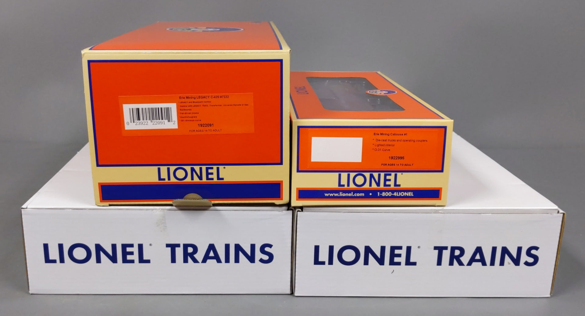 Lionel 1922090 Erie Mining Company O Gauge Diesel Train Set with Bluetooth