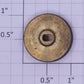 Lionel 219-22BO O Gauge Prewar Brass Crane Handwheel with Oval Hole