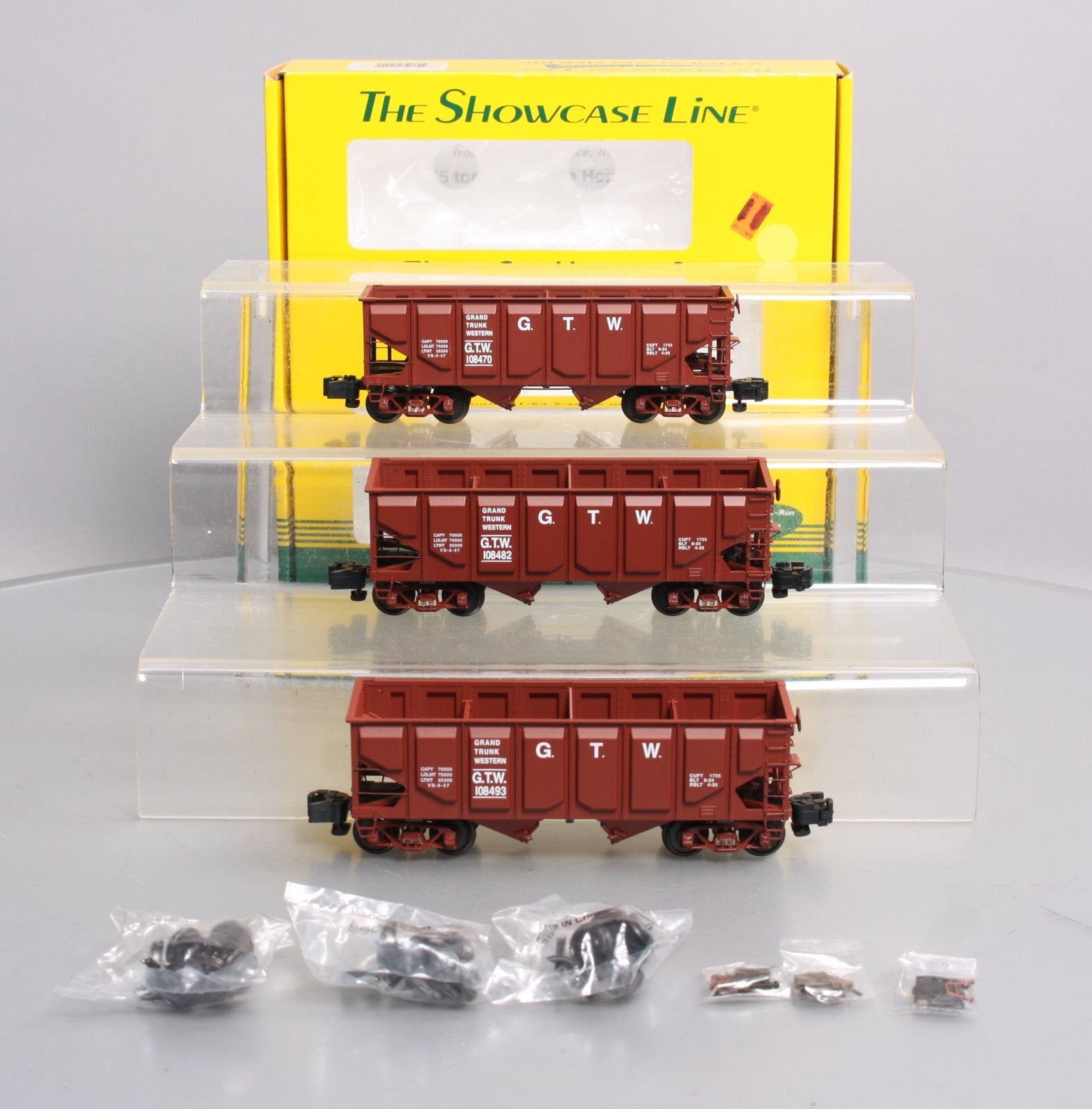 S-Helper 01049 S Gauge GTW Hopper Cars (Set of 3) LN/Box