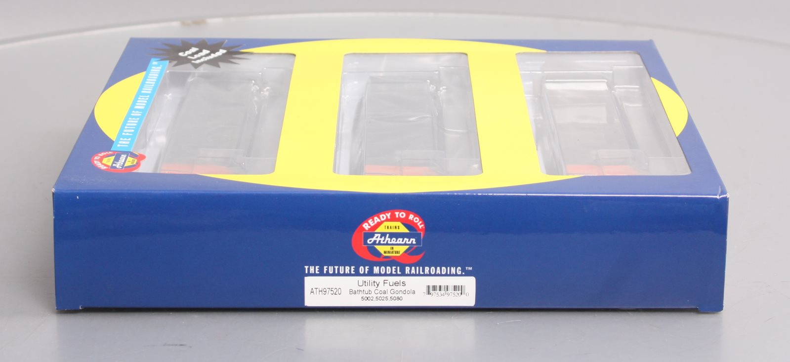 Athearn 97520 HO UFIX RTR Bathtub Gondola w/Coal Load Set of 3