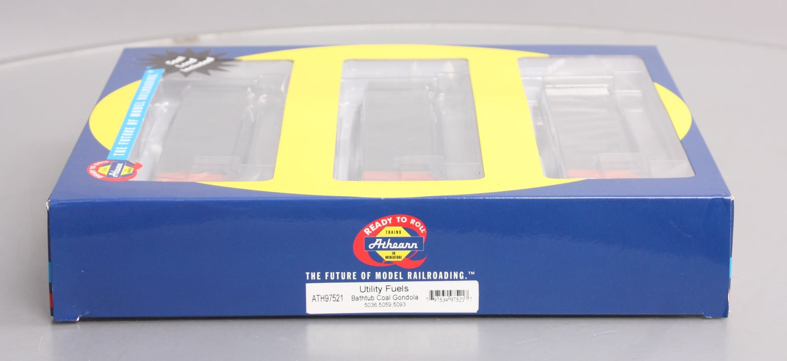 Athearn 97521 HO UFIX RTR Bathtub Gondola w/Coal Load Set of 3