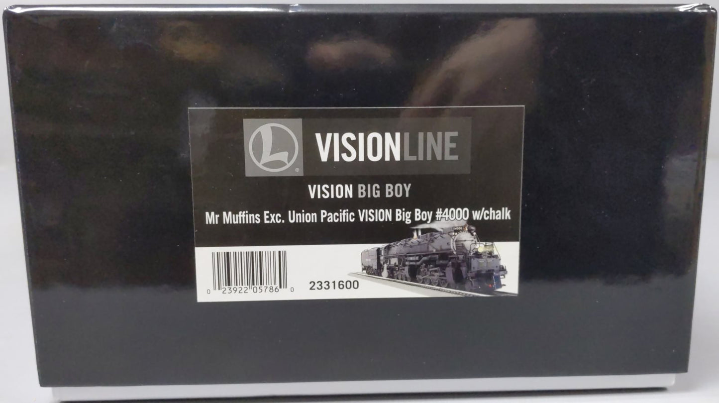 Lionel 2331600 O VISIONLINE Union Pacific Big Boy Steam Loco #4000 w/ Chalk NIB