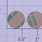 Lionel LNL-1732B 17/32" Circle "L" Red / Blue Brass Adhesive Logos (Set of 2)