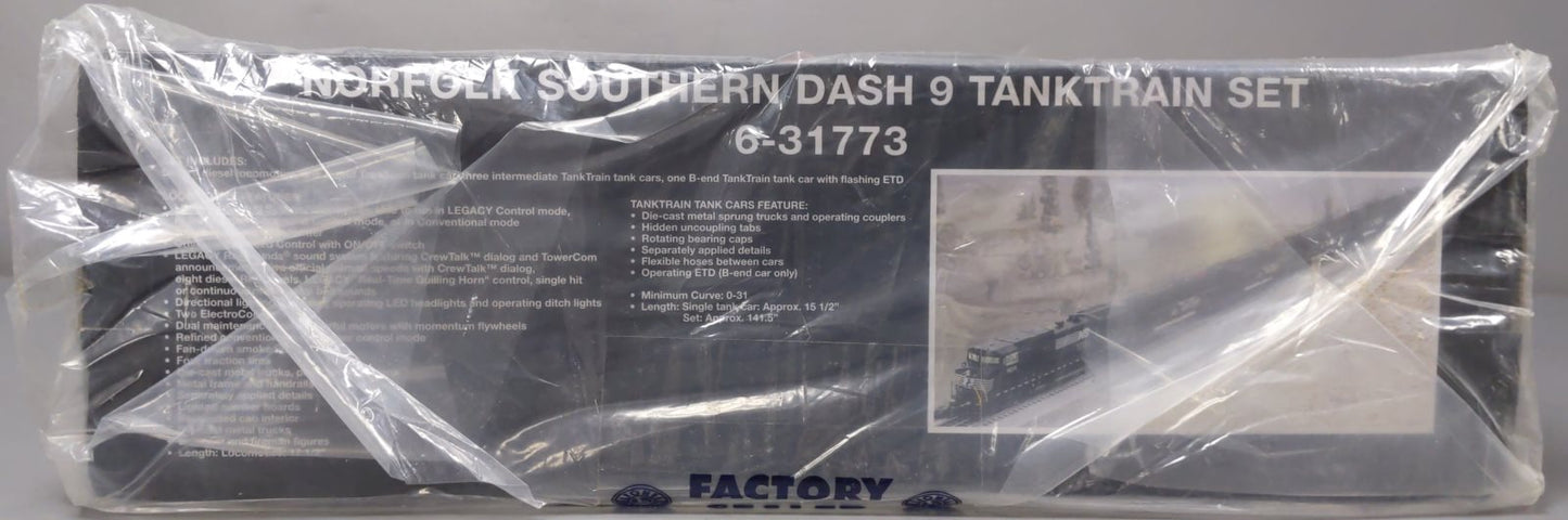 Lionel 6-31773 O Gauge Norfolk Southern Dash 9 TankTrain Diesel Train Set
