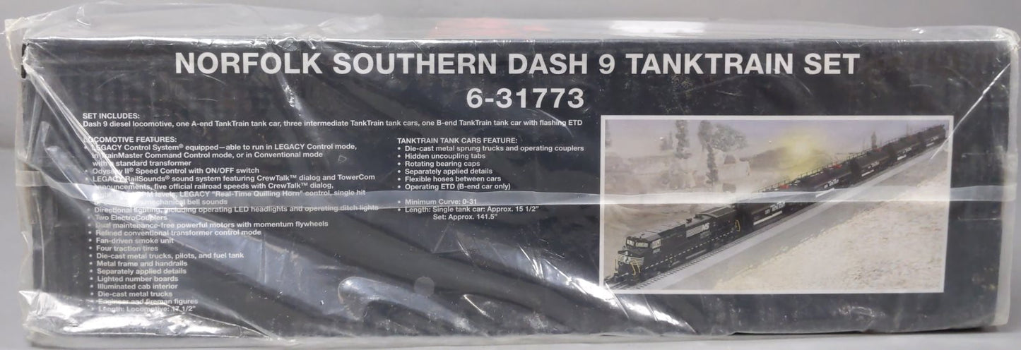 Lionel 6-31773 O Gauge Norfolk Southern Dash 9 TankTrain Diesel Train Set