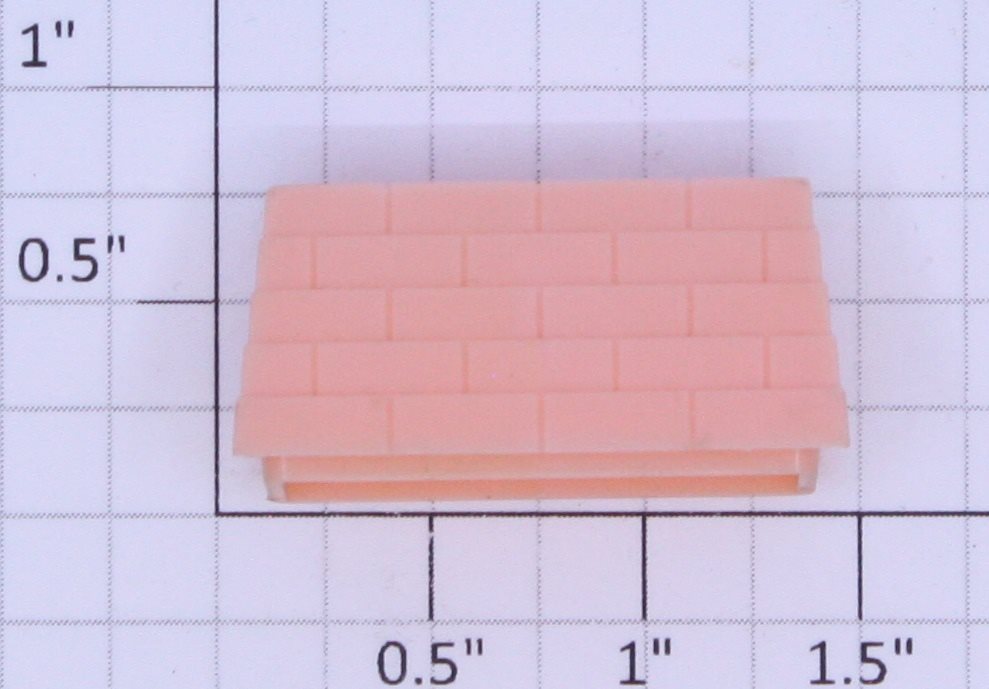 Plasticville PV-514 Pink Ranch House Chimney