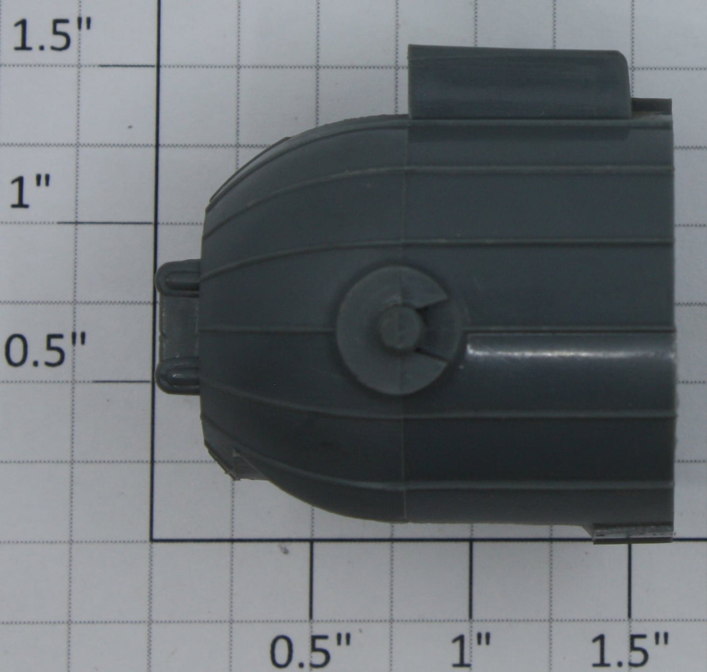 Lionel 3520-12DG Dark Gray Searchlight Hood with Embossed "L" on Back