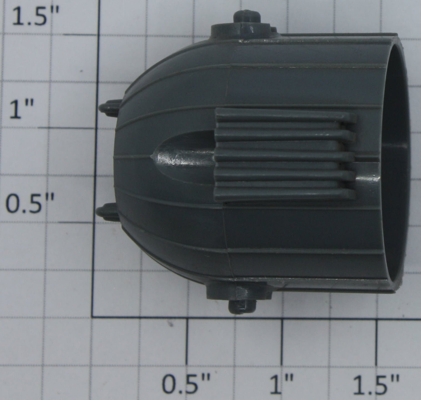 Lionel 3520-12DG Dark Gray Searchlight Hood with Embossed "L" on Back