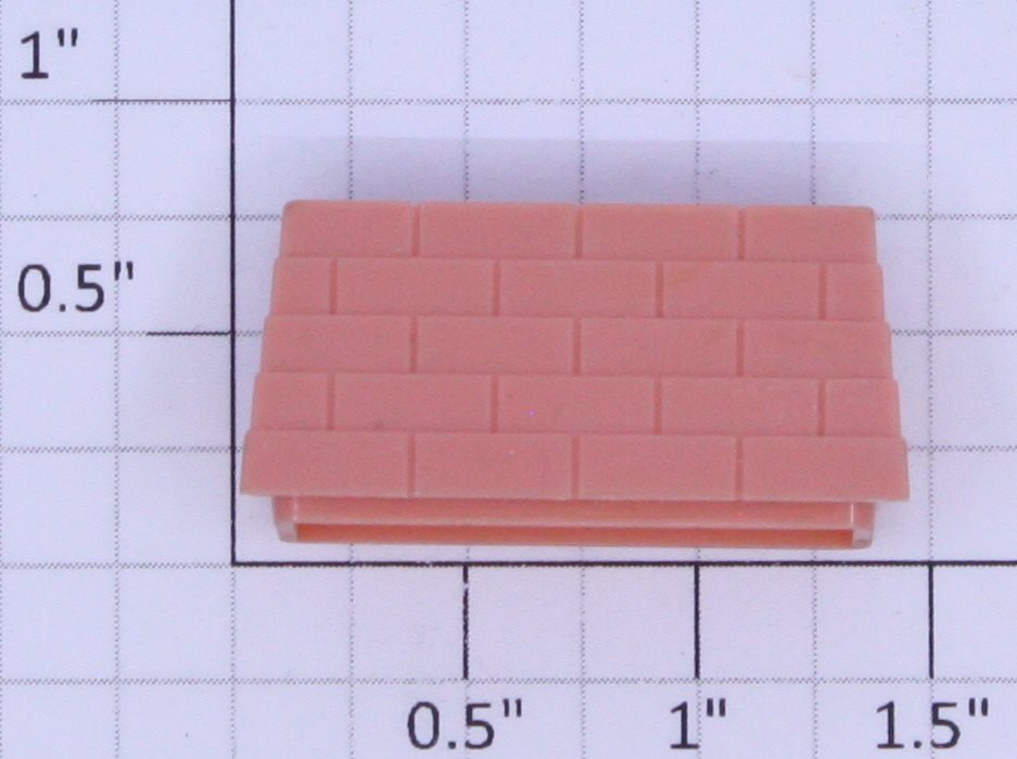 Plasticville PV-518 Light Red / Salmon Ranch House Chimney