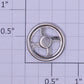 MTH TP-SF00016 Nickel Brake Wheel with Cap