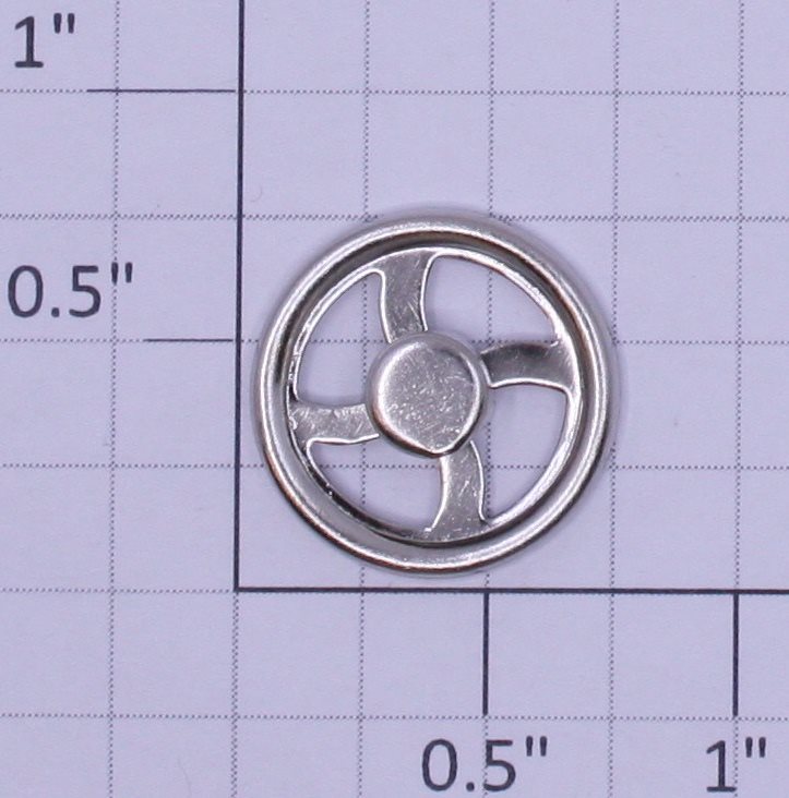 MTH TP-SF00016 Nickel Brake Wheel with Cap