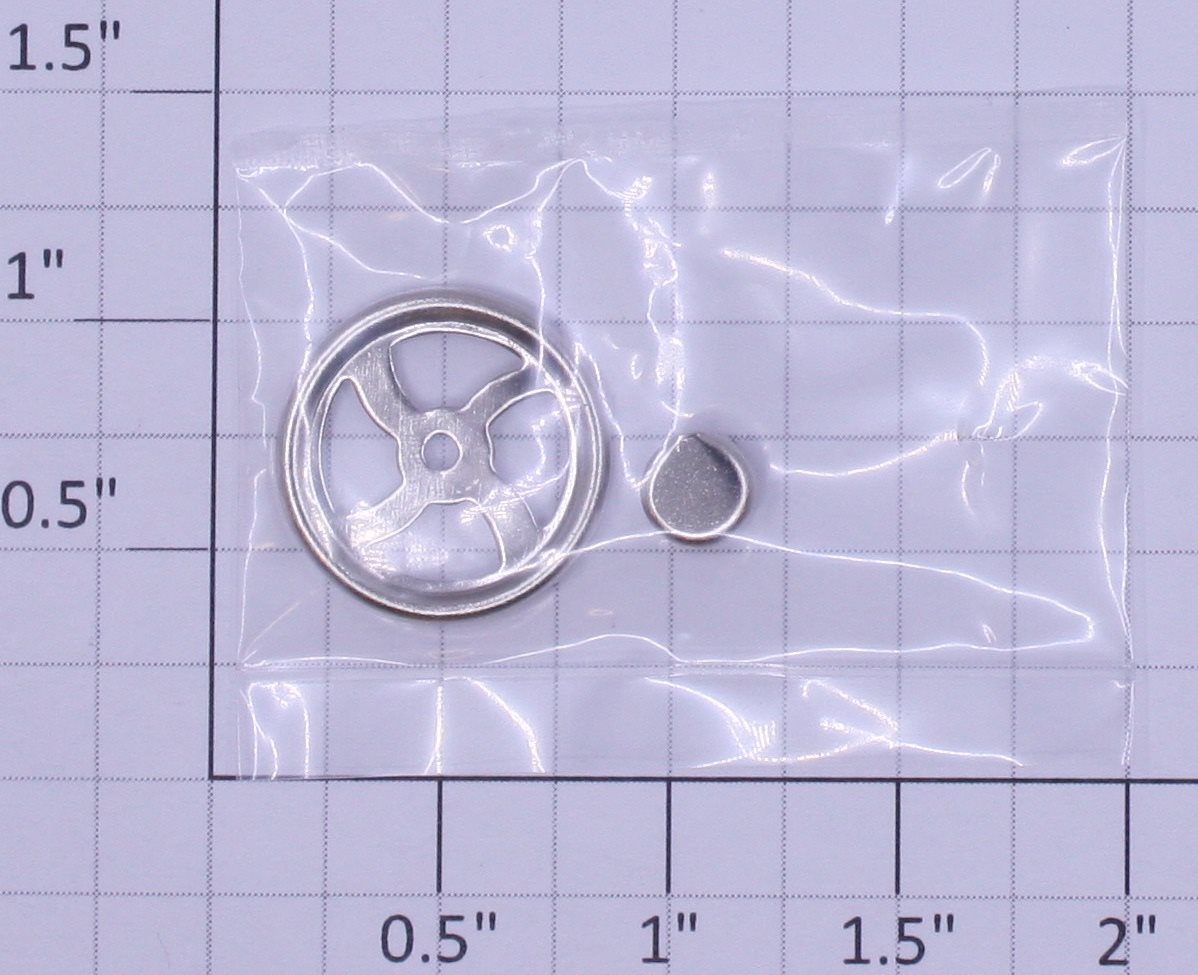 MTH TP-SF00016 Nickel Brake Wheel with Cap