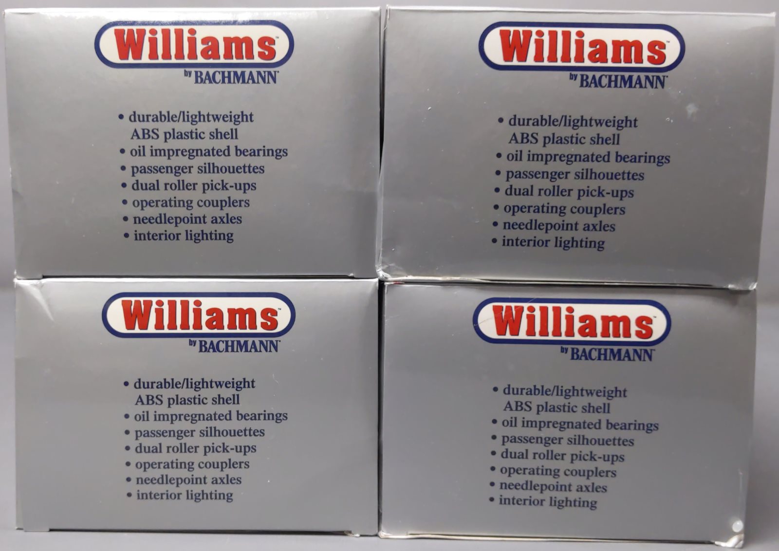 Williams 43158 O Gauge NYC 72 Ft. Streamline 4-Car Passenger Set LN/Box