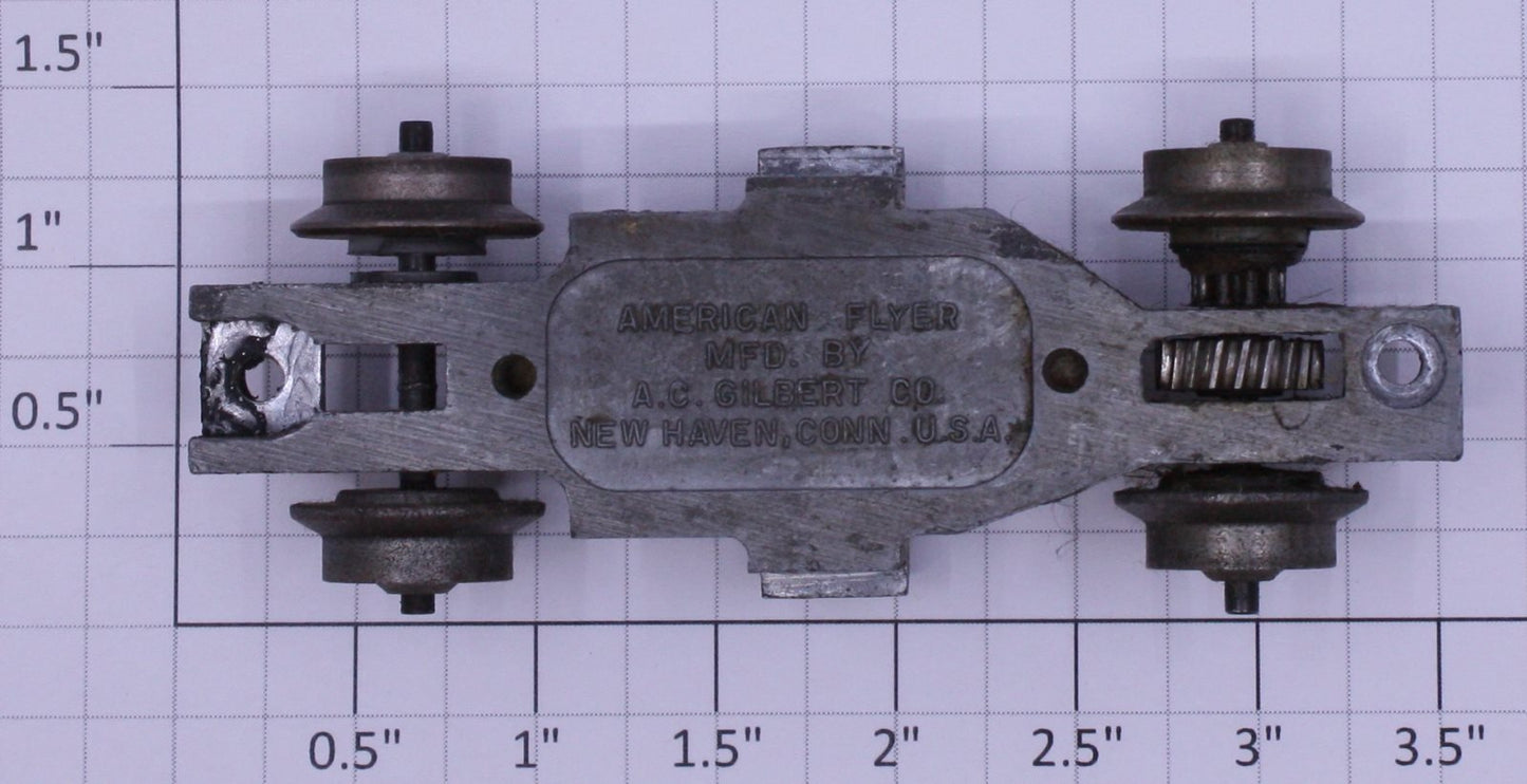 American Flyer XA12C197 S Scale Handcar Chassis with Wheels