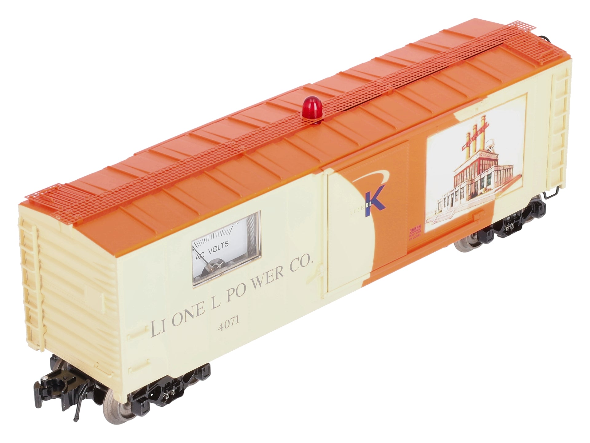 Lionel K-Line 6-36838 O Gauge Lionel Power Co. Voltmeter Car