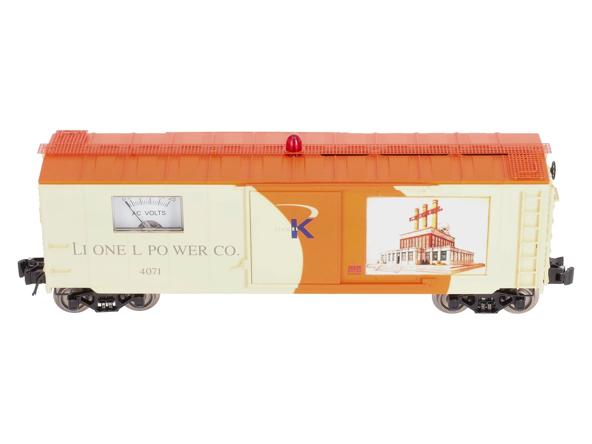 Lionel K-Line 6-36838 O Gauge Lionel Power Co. Voltmeter Car