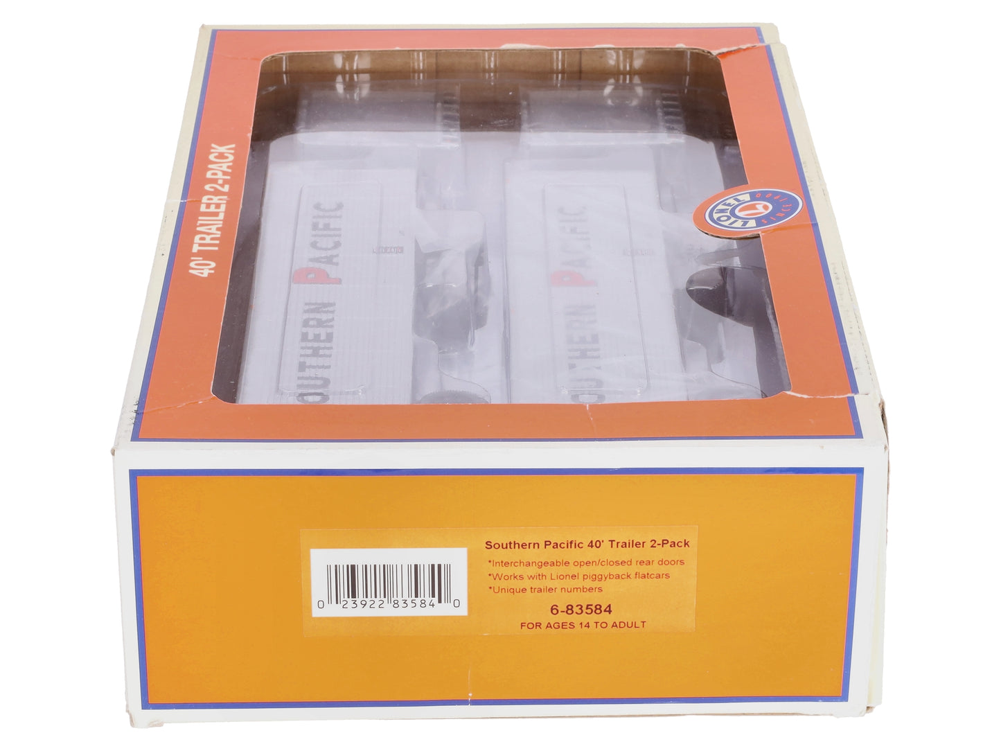 Lionel 6-83584 O Southern Pacific 40' Trailer 2-Packs