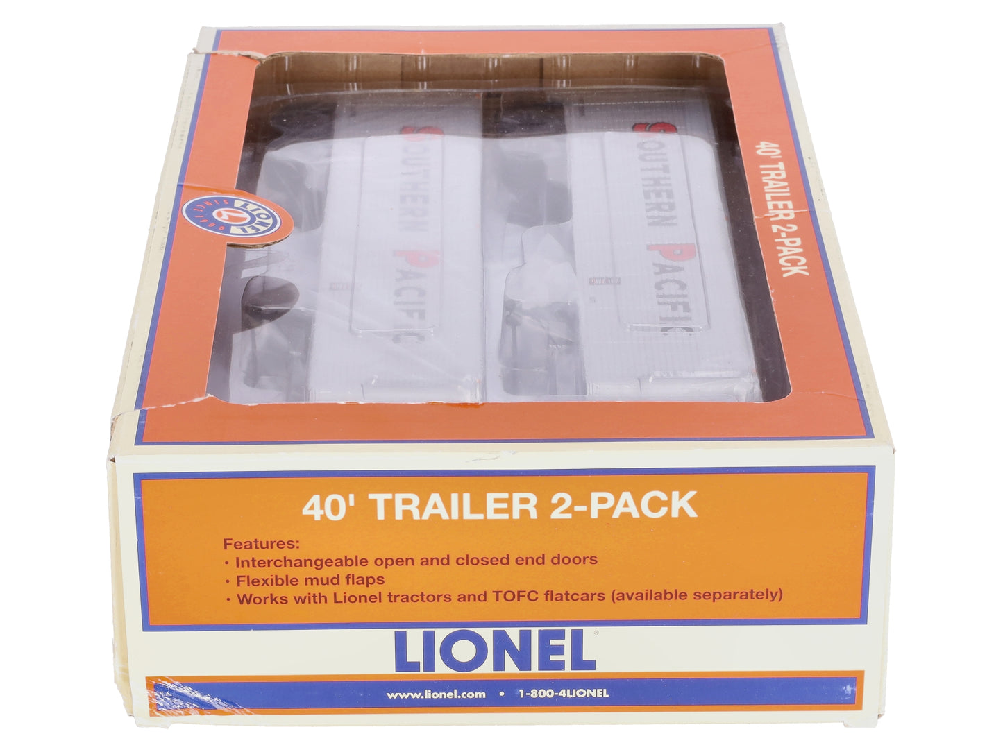 Lionel 6-83584 O Southern Pacific 40' Trailer 2-Packs