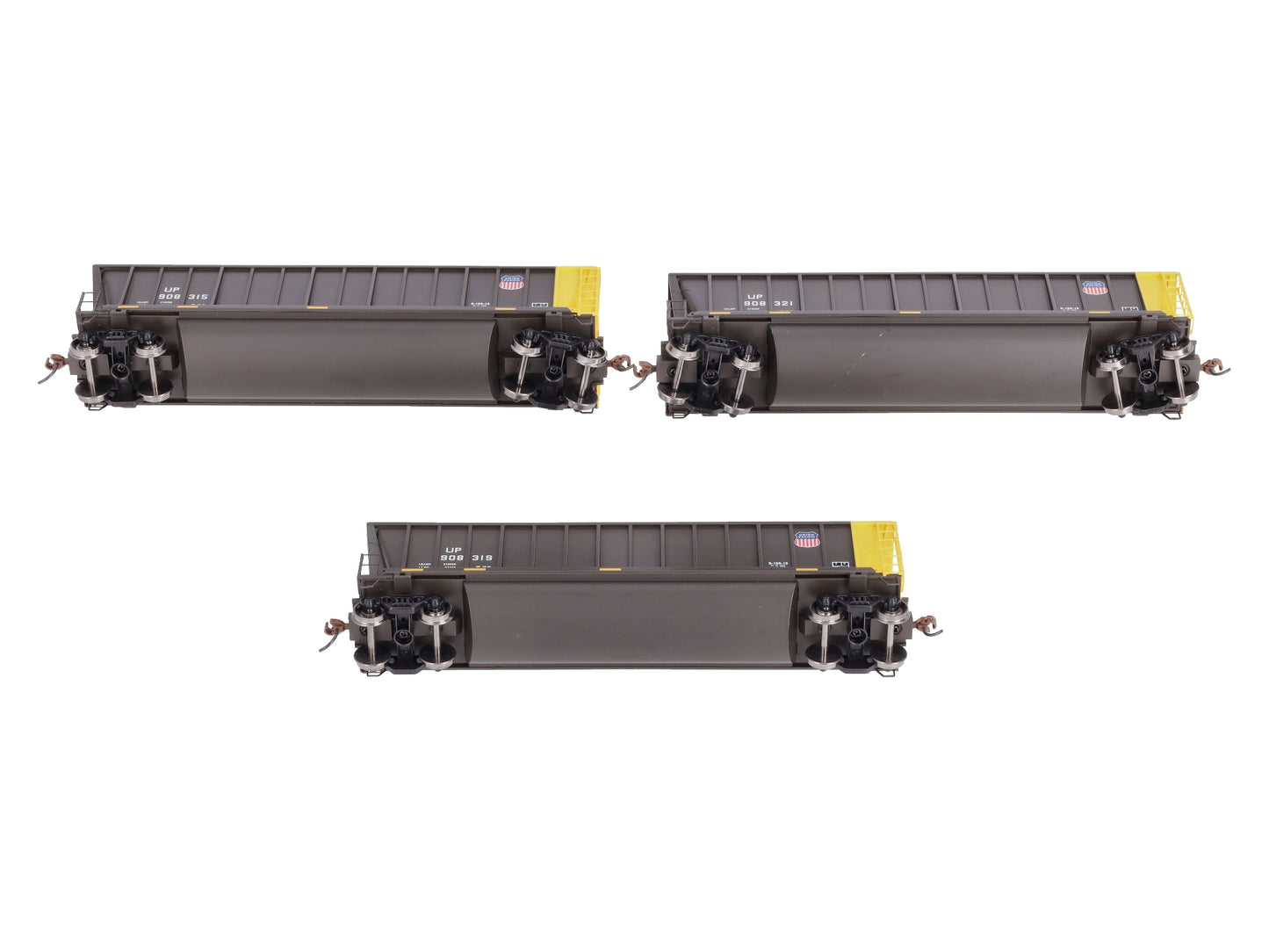 Athearn 97546 HO Union Pacific Bathtub Gondola w/Coal Load (3)