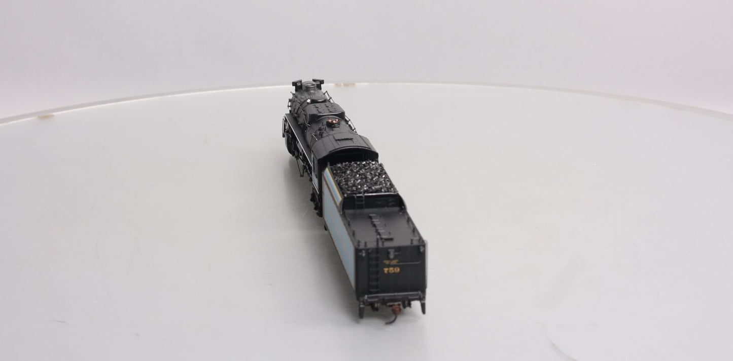 MTH 80-3179-1 HO Scale Golden Spike 2-8-4 Berkshire Steam Engine #759 w/PS3
