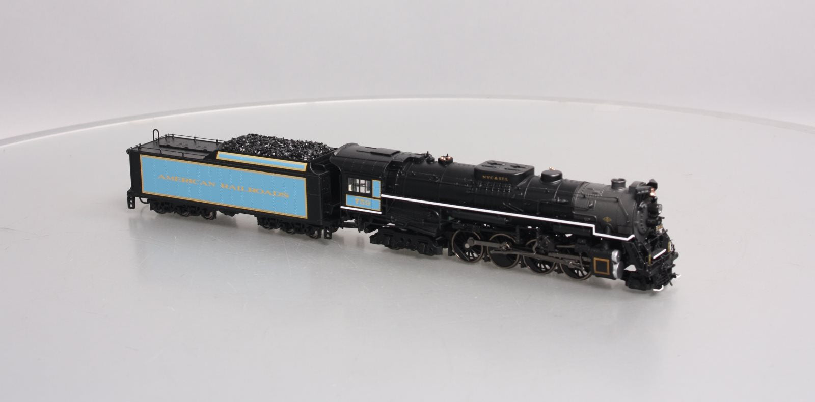 MTH 80-3179-1 HO Scale Golden Spike 2-8-4 Berkshire Steam Engine #759 w/PS3