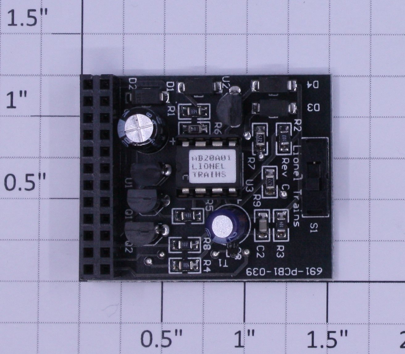 Lionel 691PCB1039 Steam Loco AD20A IR Receiver Modular PCB Circuit Board