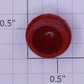 Lionel RW-27 Translucent Red Jewel Lens Cap - Fits RW, VW, ZW