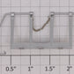 Lionel 18256-4 Amtrak Dash-9 Front Silver Railing with Chain