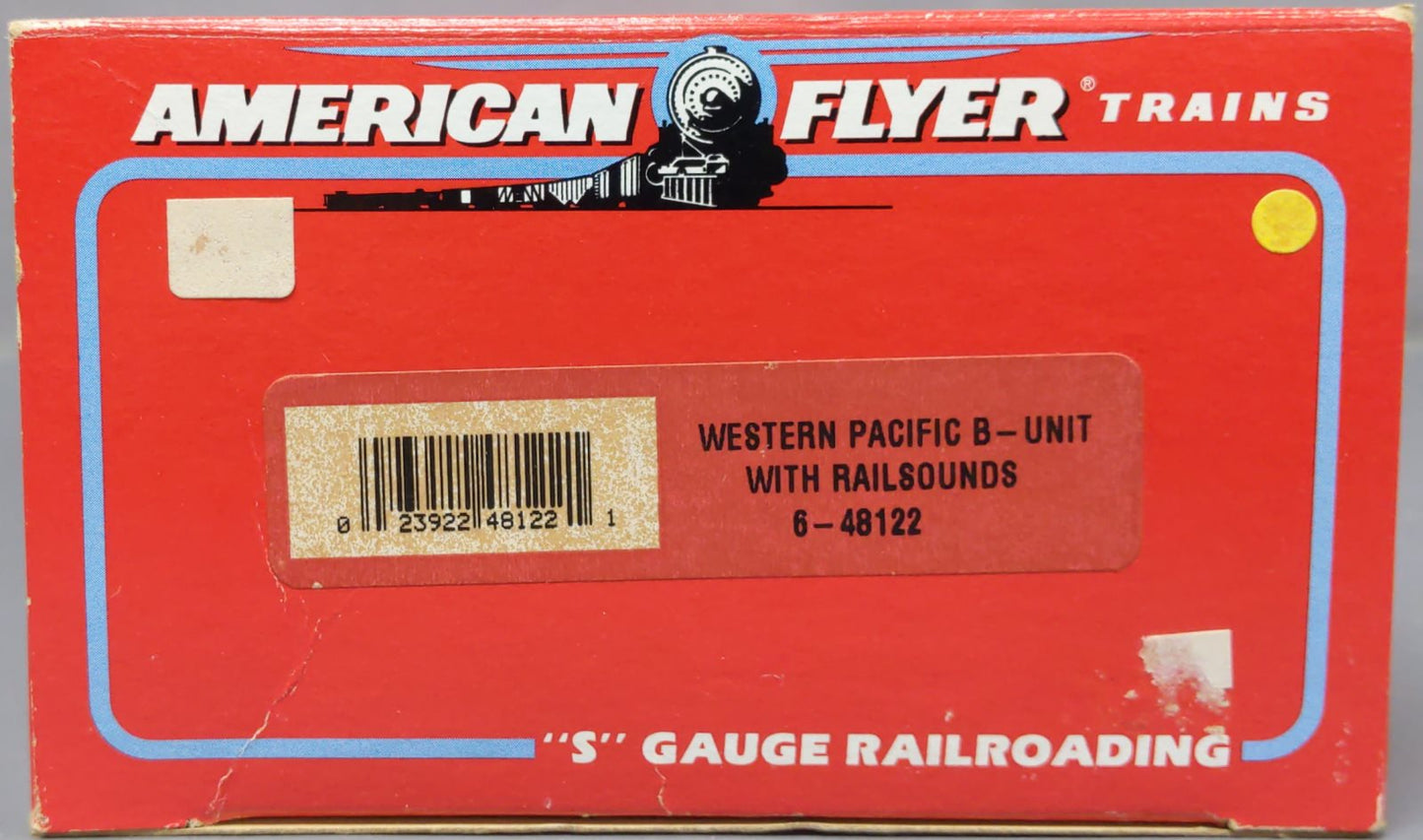 American Flyer 6-48122 S Western Pacific Non-Powered B-Unit Diesel Locomotive LN/Box