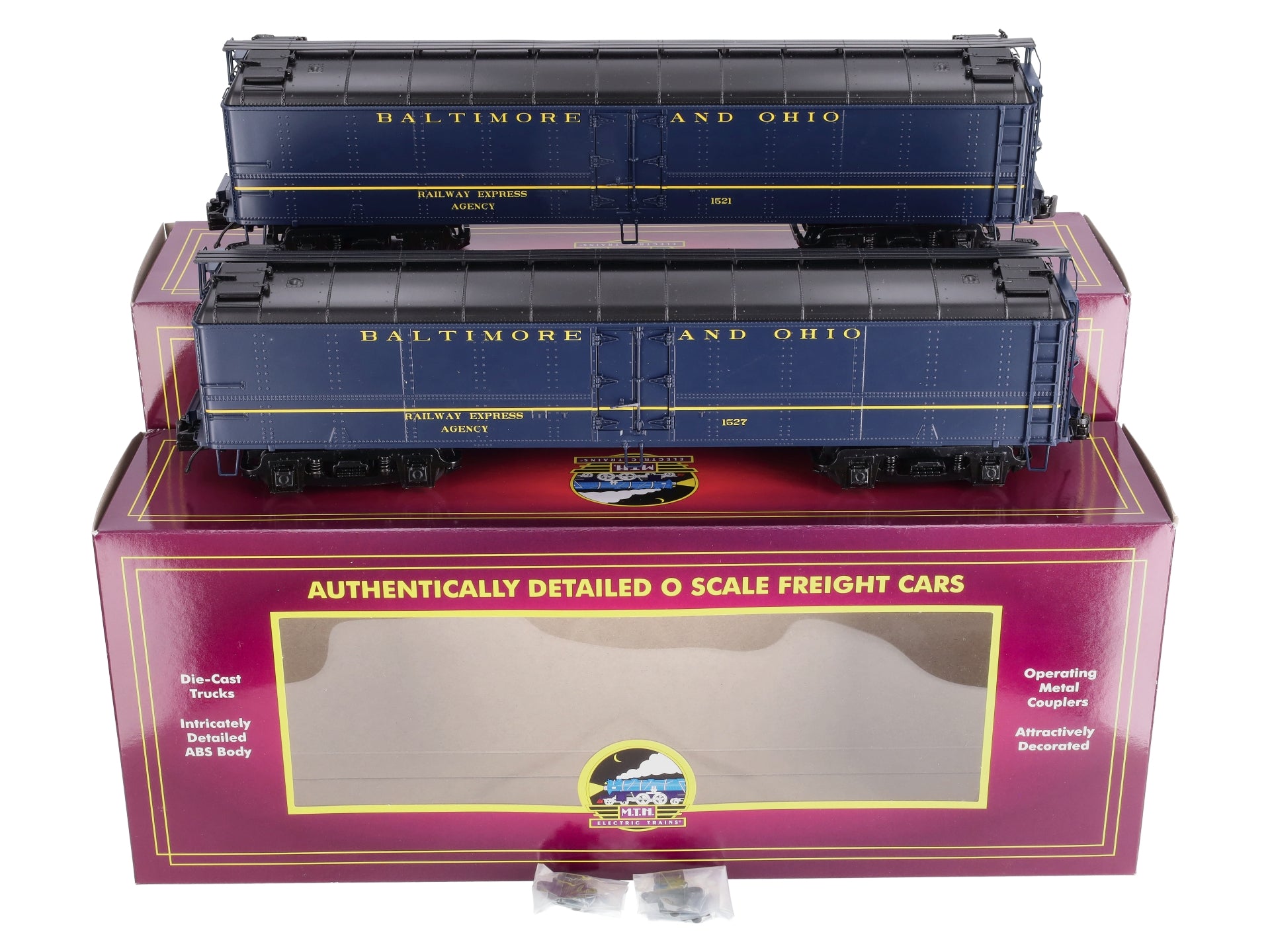 MTH 20-94541 O Baltimore & Ohio R50b Express Reefer Car #1521/1527
