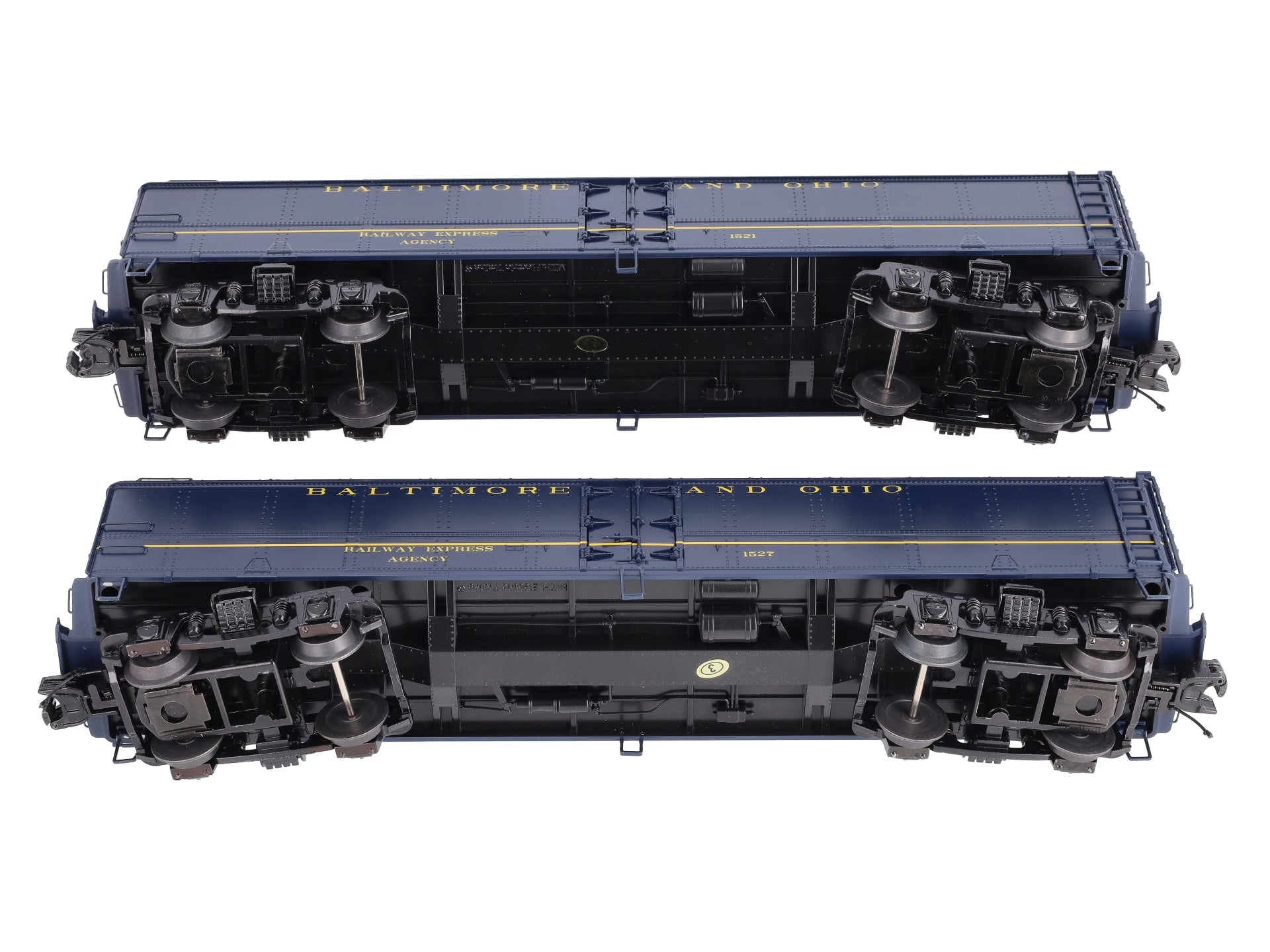 MTH 20-94541 O Baltimore & Ohio R50b Express Reefer Car #1521/1527