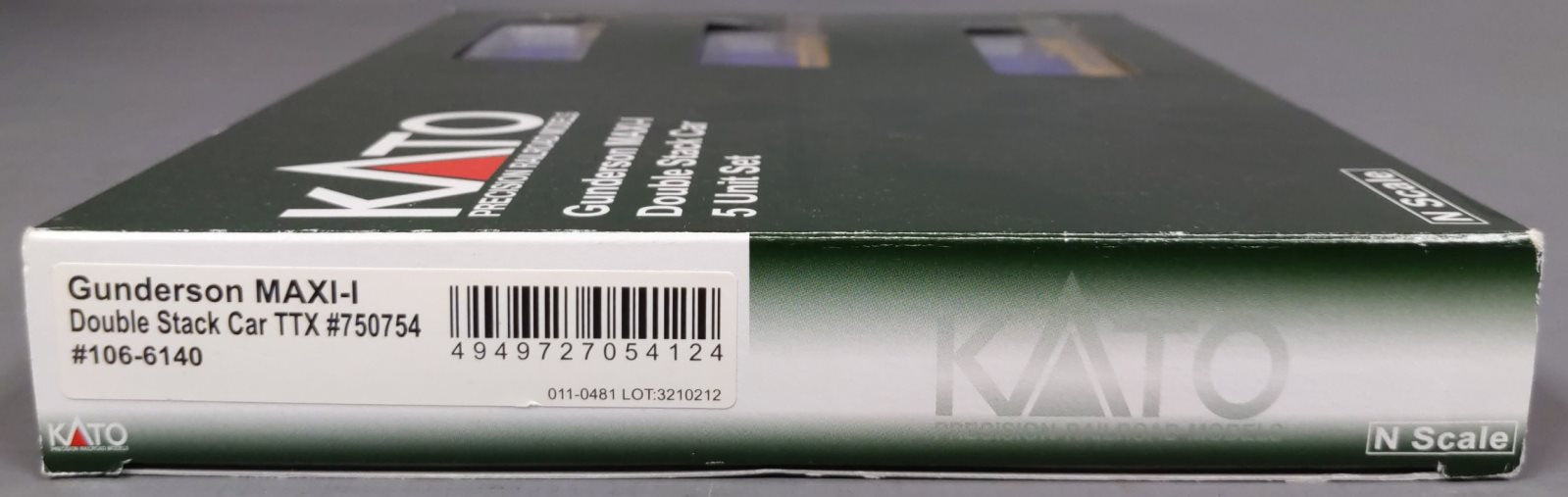 Kato 106-6140 N TTX Gunderson 5-Unit Stack Car w/40' APL