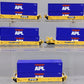 Kato 106-6140 N TTX Gunderson 5-Unit Stack Car w/40' APL Containers #75054