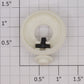 MTH BET-683CAP Tank Car White Dome with Opening Hatch Assembly