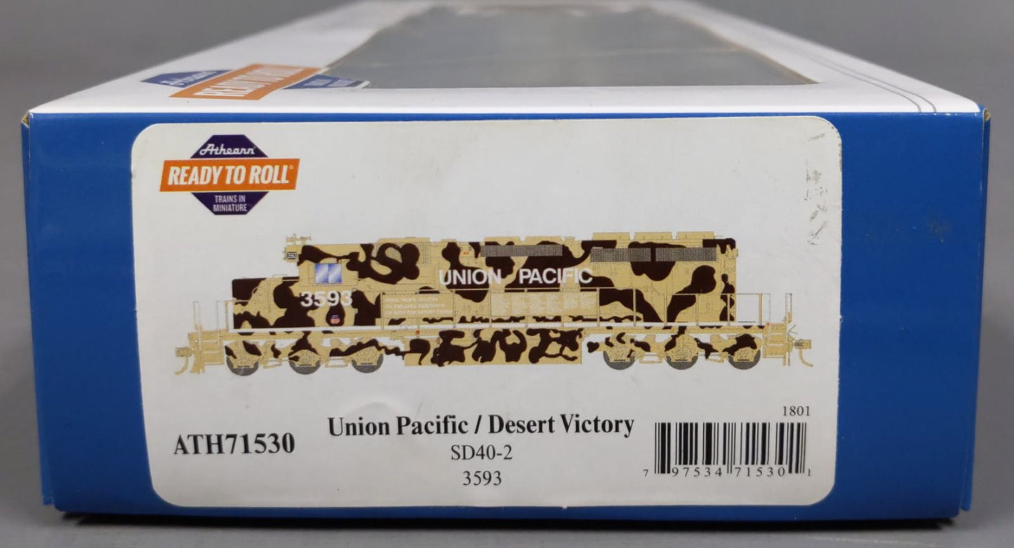 Athearn 71530 HO Scale UP Desert Victory RTR SD40-2 Diesel #3593