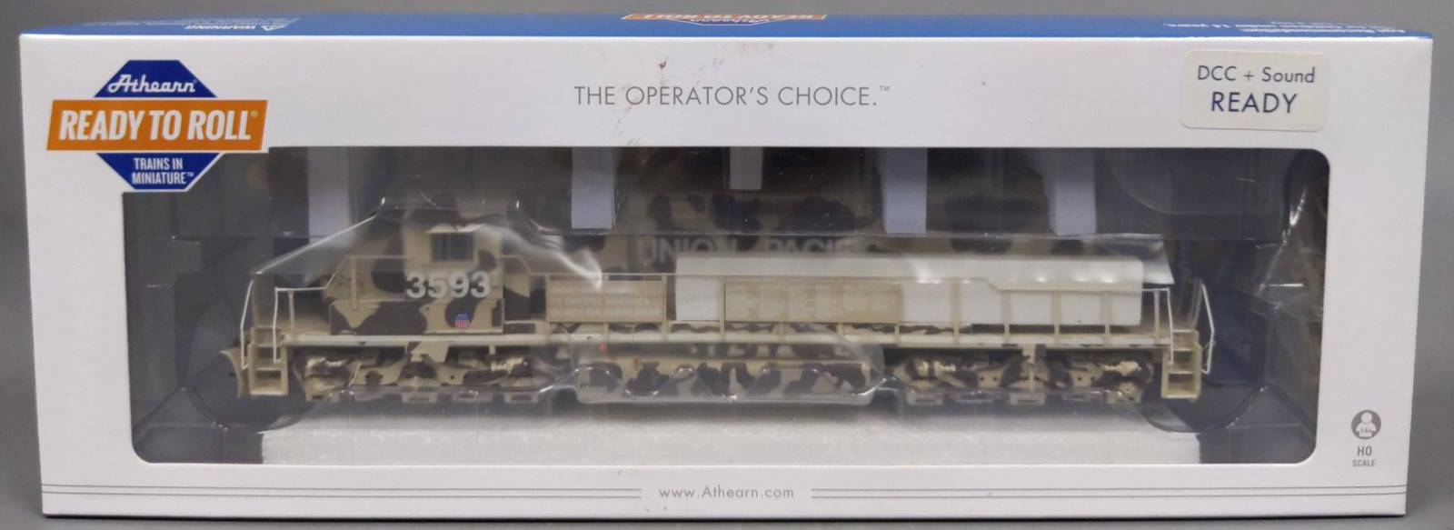 Athearn 71530 HO Scale UP Desert Victory RTR SD40-2 Diesel #3593