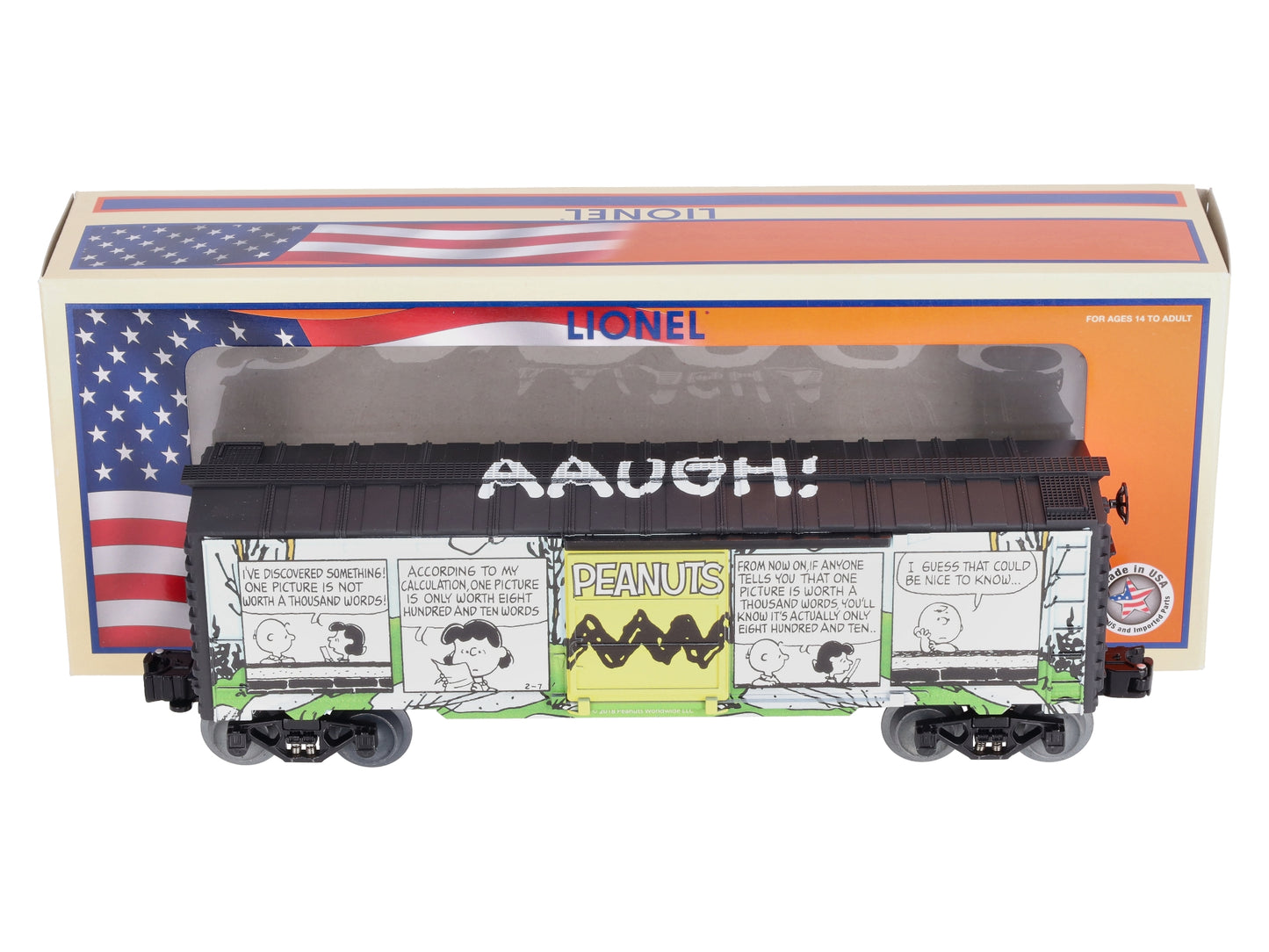 Lionel 6-84677 O Peanuts Comic Art - Meadow Boxcar
