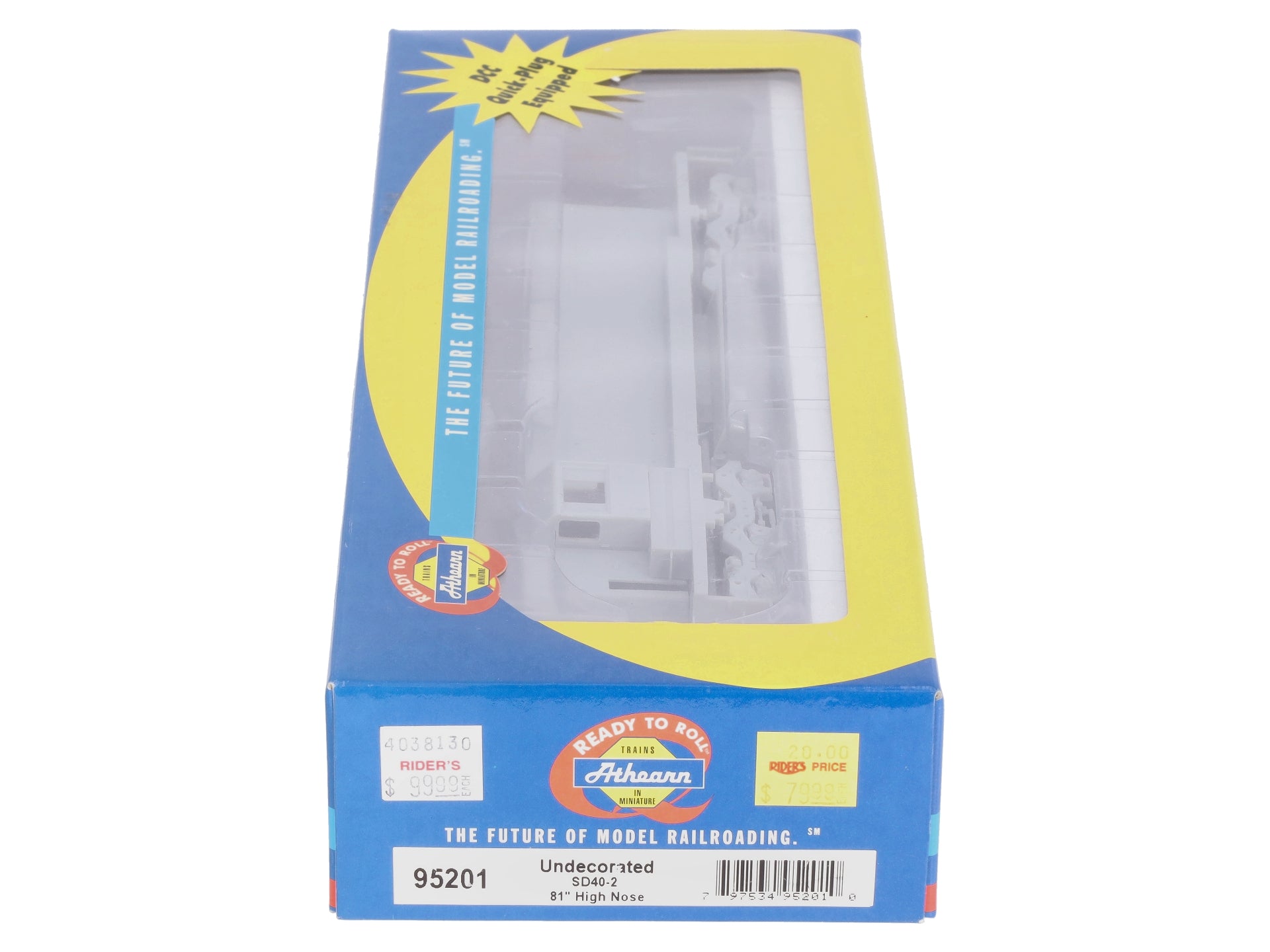 Athearn 95201 HO Undecorated RTR SD40-2 81
