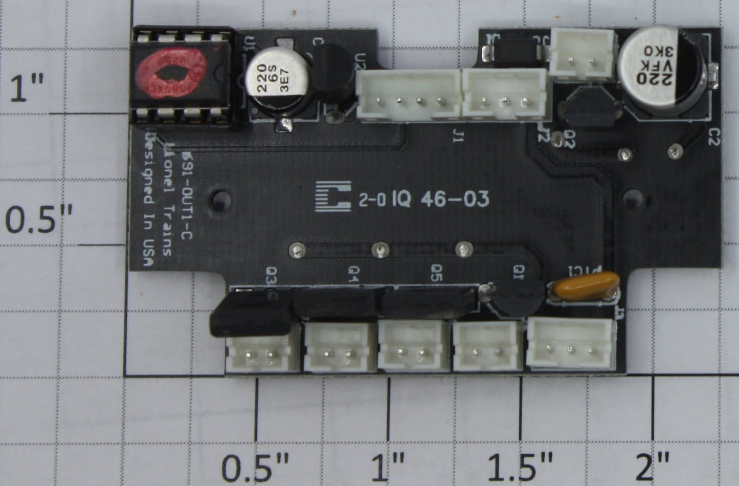 Lionel 691OUT1C01 Rev C Crane Outrigger PCB Circuit Board