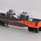 Lionel 6-26677 O Long Island RR Gondola w/ Canisters LN