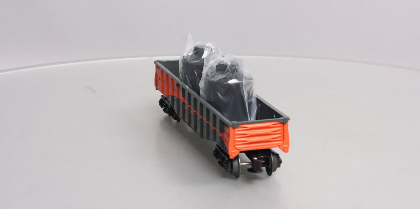 Lionel 6-26677 O Long Island RR Gondola w/ Canisters LN