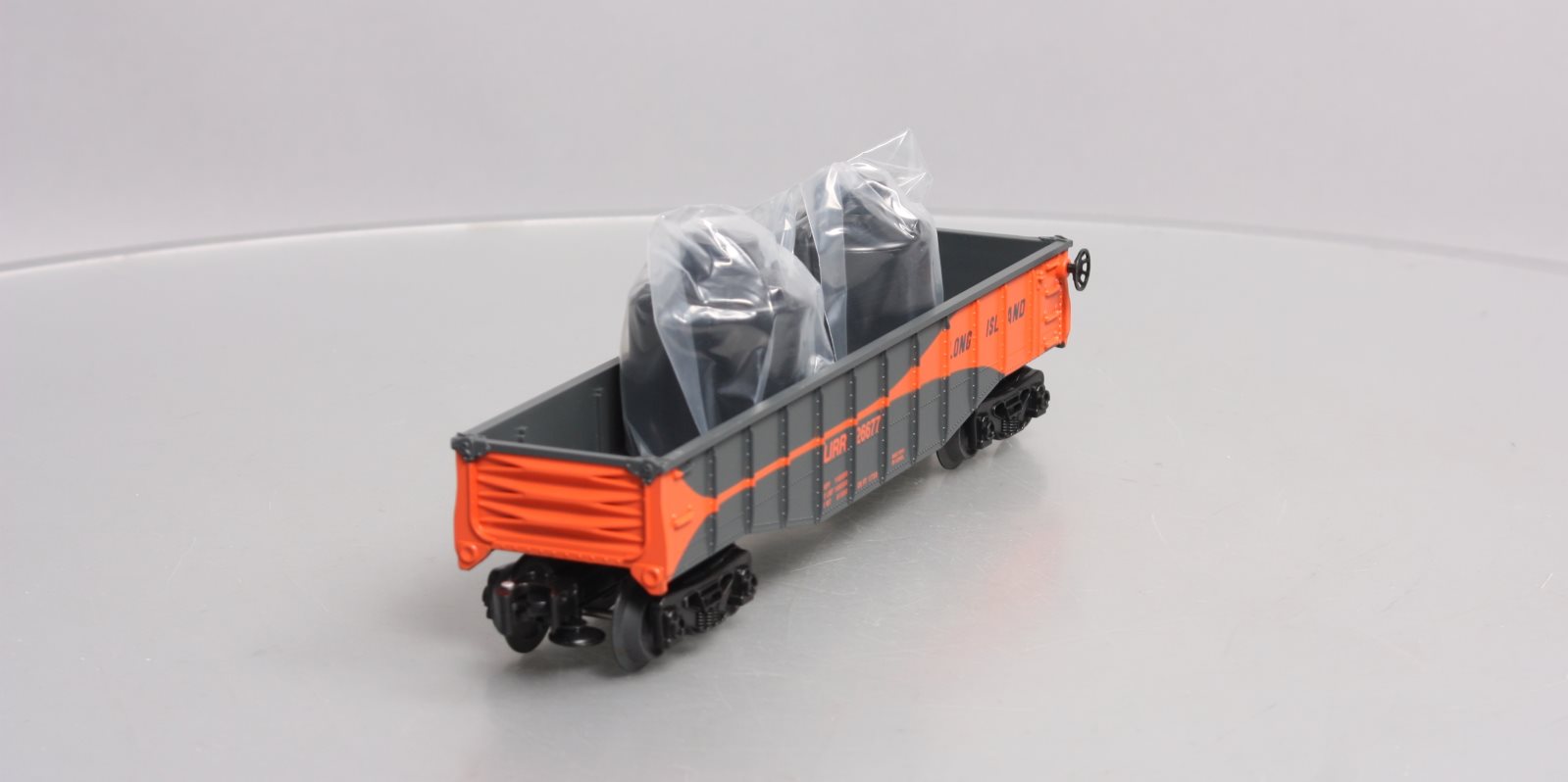 Lionel 6-26677 O Long Island RR Gondola w/ Canisters
