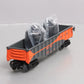 Lionel 6-26677 O Long Island RR Gondola w/ Canisters LN