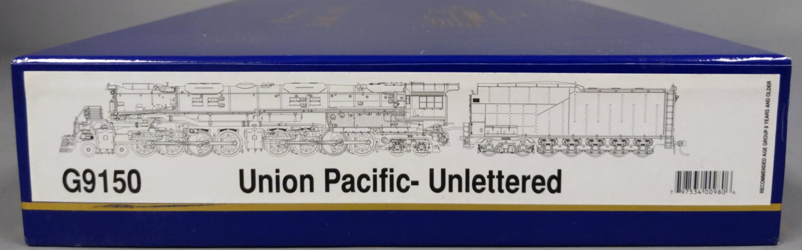 Athearn G9150 HO Unlettered 4-8-8-4 Big Boy with DCC/Sound