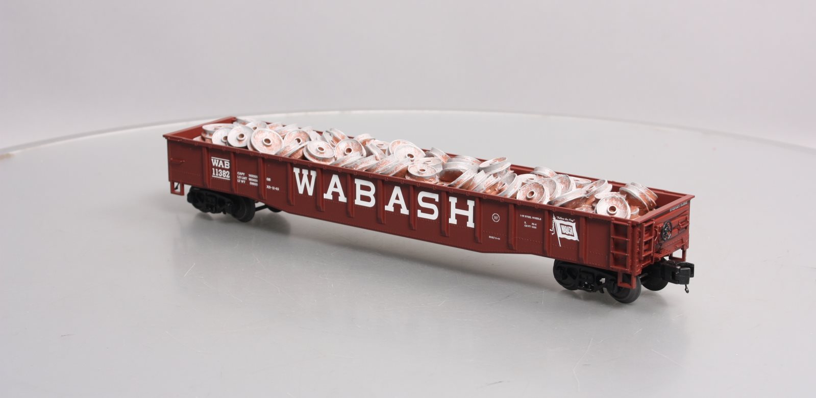 MTH 20-98196 O Wabash Gondola w/Wheel Scrap Load #11382