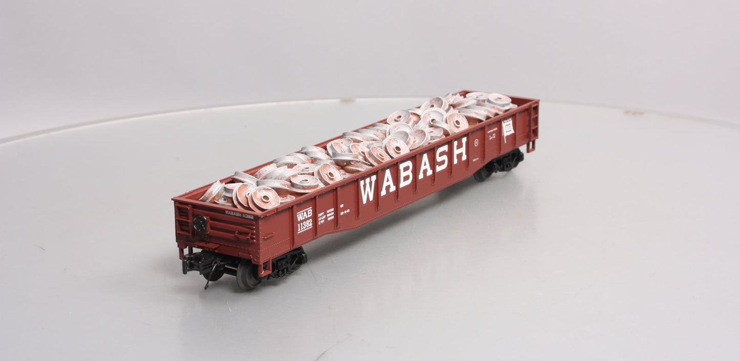MTH 20-98196 O Wabash Gondola w/Wheel Scrap Load #11382