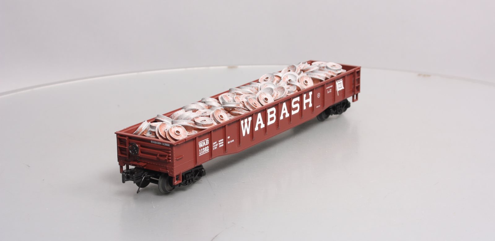 MTH 20-98196 O Wabash Gondola w/Wheel Scrap Load #11382