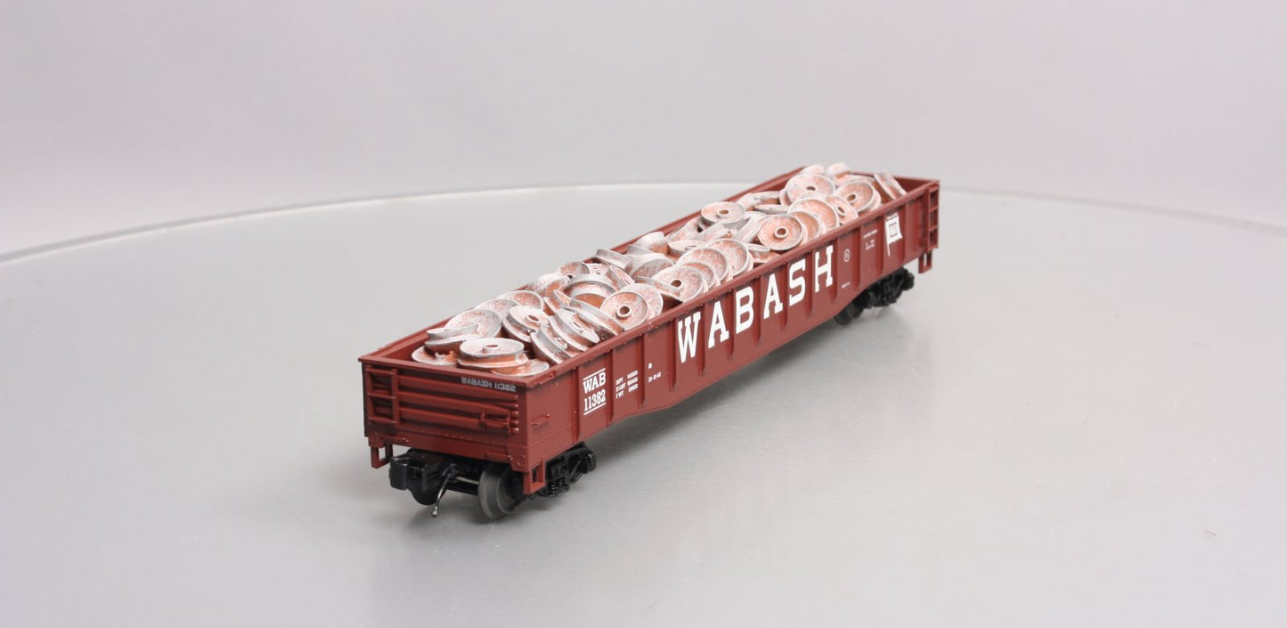 MTH 20-98196 O Wabash Gondola w/Wheel Scrap Load #11382