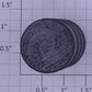 Acme 1000X-1047 Large Glossy Gray Painted Wooden Oil Drum 1 5/8" H x 1 1/8" OD
