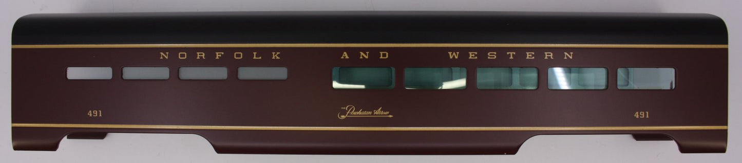 Lionel 15384-7  Norfolk and Western Diner Car Body Shell #491